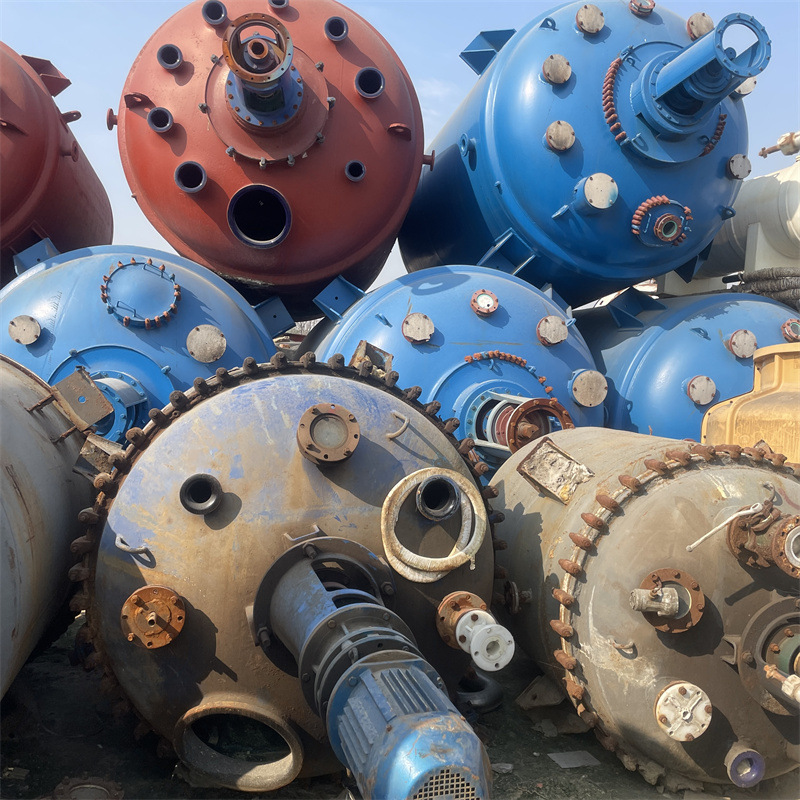 二手工业搪瓷反应釜 立式搅拌设备 二手常压反应设备