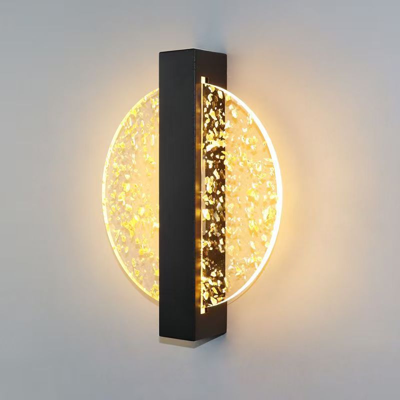 Luz de pared acrílica de lujo nórdica sala de estar televisión de fondo lámpara de pared interior pasillo dormitorio cabezal de cama lámpara de pared