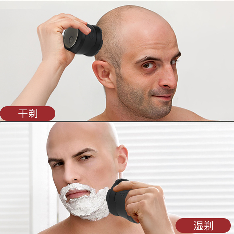 Corte de pelo casero de hombre 6D cabeza de succión magnética afeitadora de alta potencia cuchilla de barba máquina de lavado de cuerpo completo