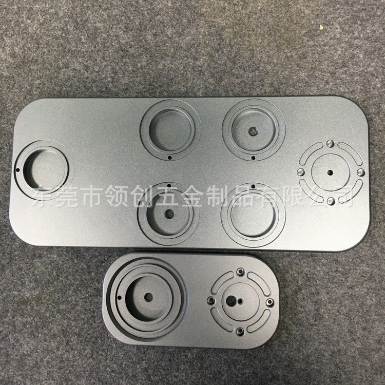 CNC铝合金铣削件 铝板材加工 铝块配合拉丝阳极氧化 镭射LOGO