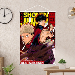 Anime and Manga Merchandise Jujutsu Kaisen Gojo Satoru Tiger Stick Hanging Scroll Wall Art 60X90CM