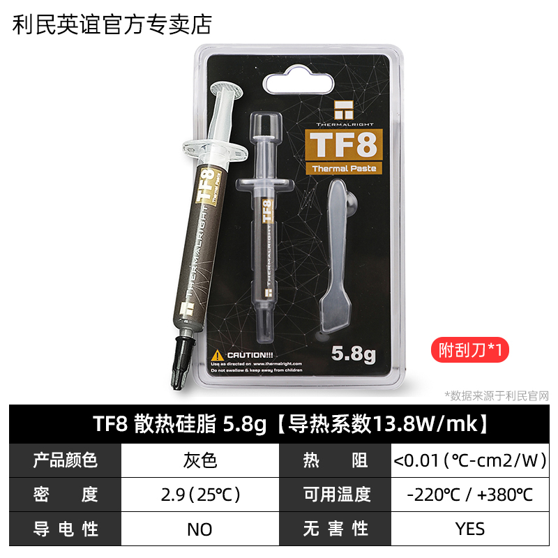 Limin TF8 / TF7 / TF9 / GT grasa de silicona térmica TFX pasta de conducción térmica tarjeta gráfica de computadora portátil CPU grasa de silicona disipadora de calor