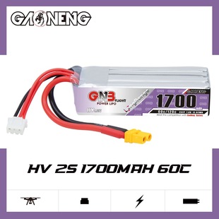 GNB����1700mAh 2S 7.6V 60C HV 1:8�b��Ħ��܇�늳��m��NSR500
