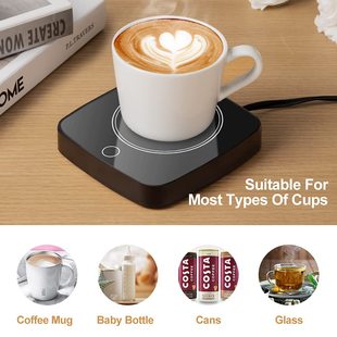Cross-border heating coaster third-gear temperature adjustment and heat preservation 55-degree constant temperature coaster warm cup Amazon coffee cup heater