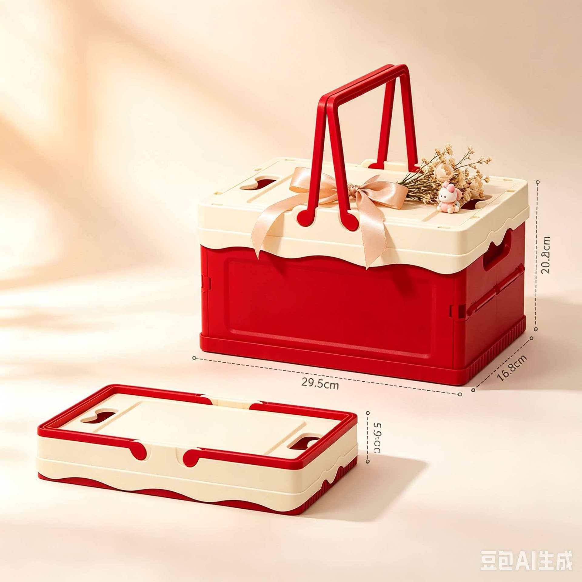 Foldable portable gift box, creative gift set, children's party favor storage box, candy box, party return gift box