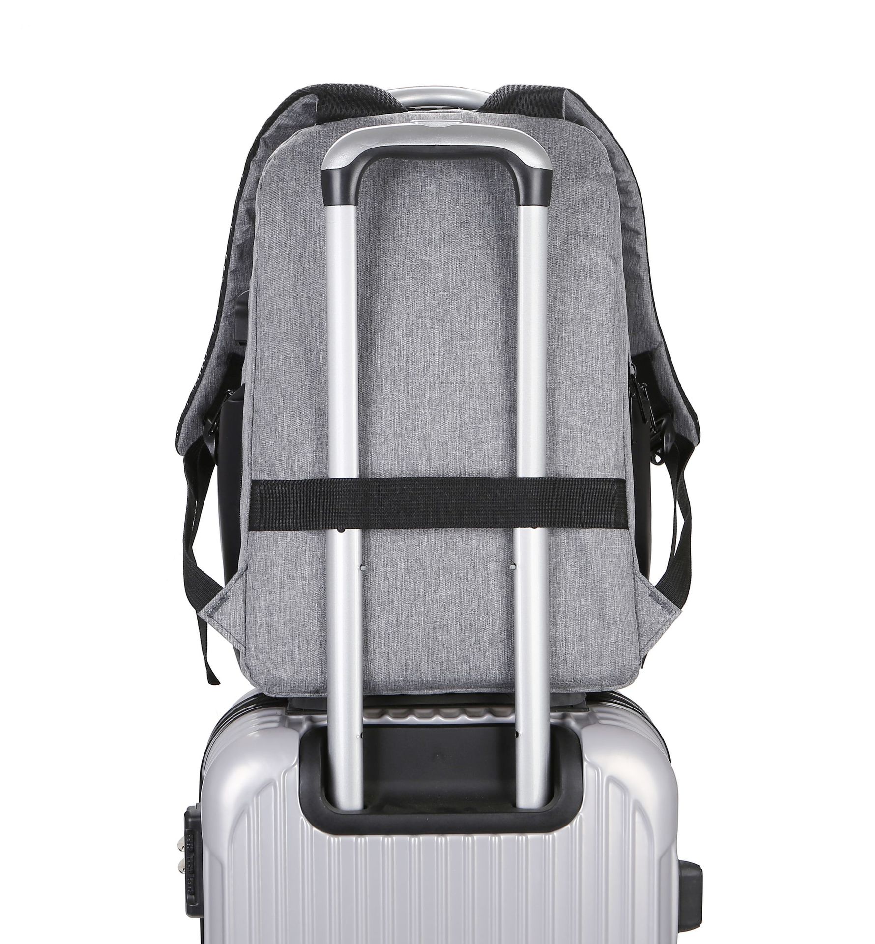 跨境新款大容量简约休闲背包双肩包 笔记本电脑包 商务旅行书包