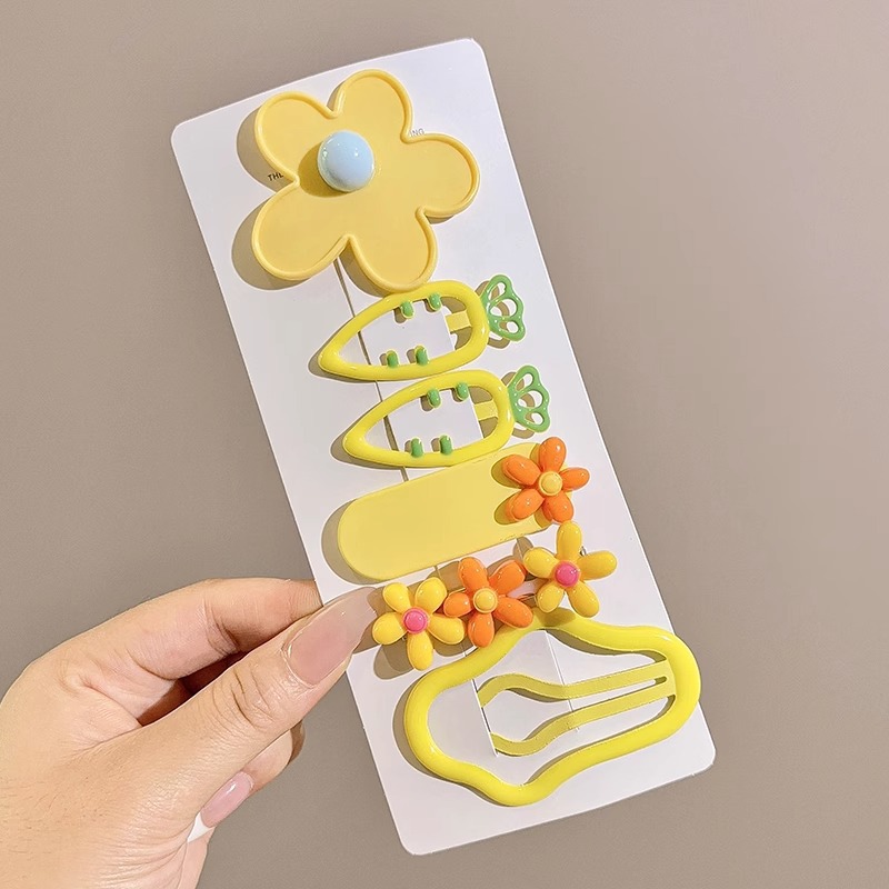 2025 nueva horquilla de dopamina de verano linda horquilla de flequillo de todo fósforo niña coreana pinza lateral accesorios para el cabello sombreros