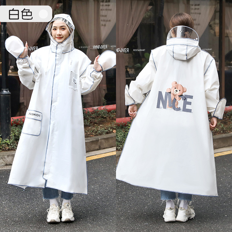 Adult Raincoat Fashionable Gloves for Men and Women Electric Bike Bicycle Poncho Outdoor Travel Hiking Explosion-Proof Rain