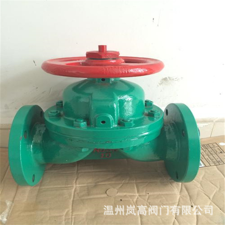 厂家直销 管道连接 G45J-10 法兰连接 直流式隔膜阀 DN350