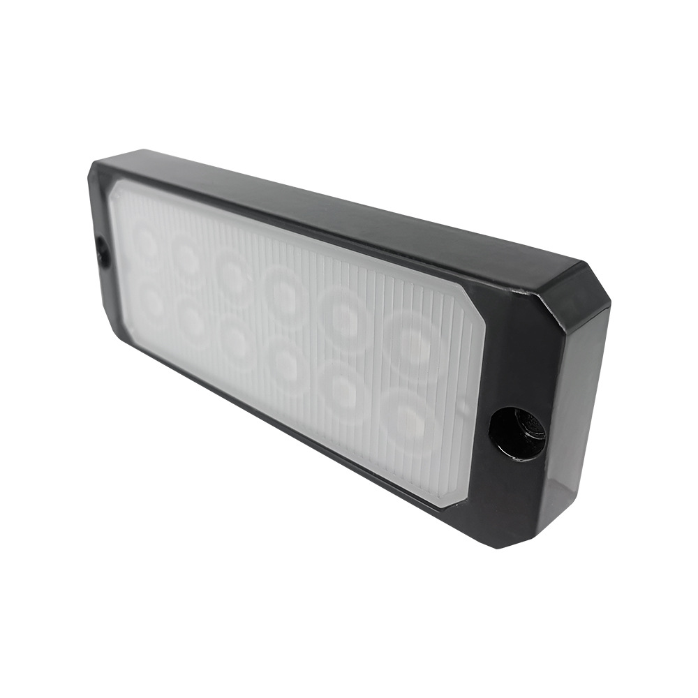 Coche LED luz de trabajo 18W una línea rojo y azul intermitente off-road vehículo luz mantenimiento proyector auxiliar