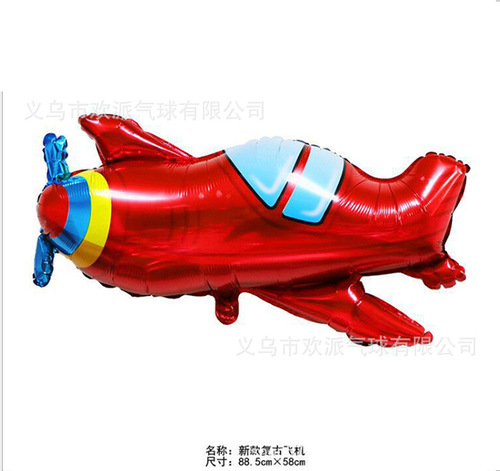 New Year's Eve astronaut rocket ship aluminum film floating aluminum foil helium balloon cartoon airplane children's balloon street stall wholesale