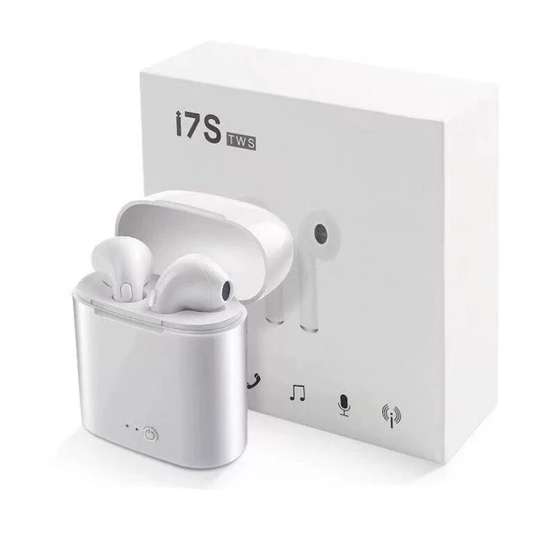 Беспроводные наушники i7S, удлинённый 3D стерео, Bluetooth, варианты с одним или двумя ухами