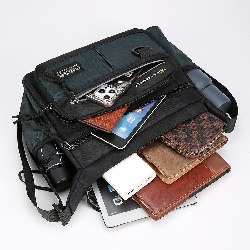 Comercio exterior nuevo tipo de bolso de hombro casual para hombres, multifunción, alta capacidad, moda, taza de agua al aire libre, bolso de hombro para hombres