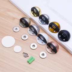 Authentic 304/201 stainless steel turtle top with magnetic punch-free door collision and magnetic floor-absorbing rubber semi-circular anti-collision door stop