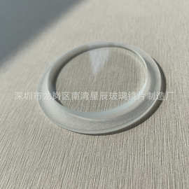 生产钢化圆形小玻璃倒边手凹凸镜片切割玻璃镜片圆形玻璃片