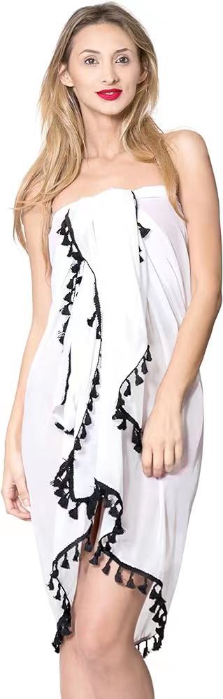 189g Weight Scarf Classification Swimming Pool, Beach Occasion Polyester Material Solid Color Pattern Summer Season Women's Gender Vacation Style Women's Solid Color Polyester Vacation Beach Towels 1