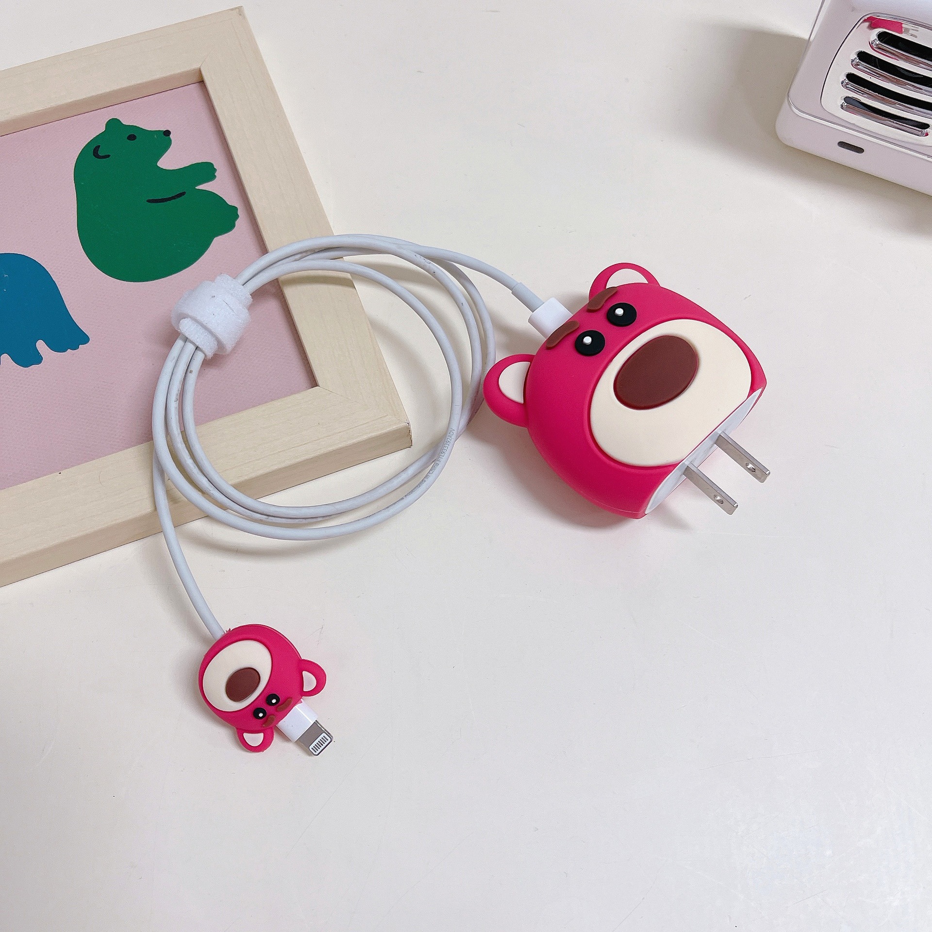 Adecuado para Apple Cargador Funda protectora para cable de datos Funda protectora para cable de carga de 20W Funda protectora para cabezal de carga