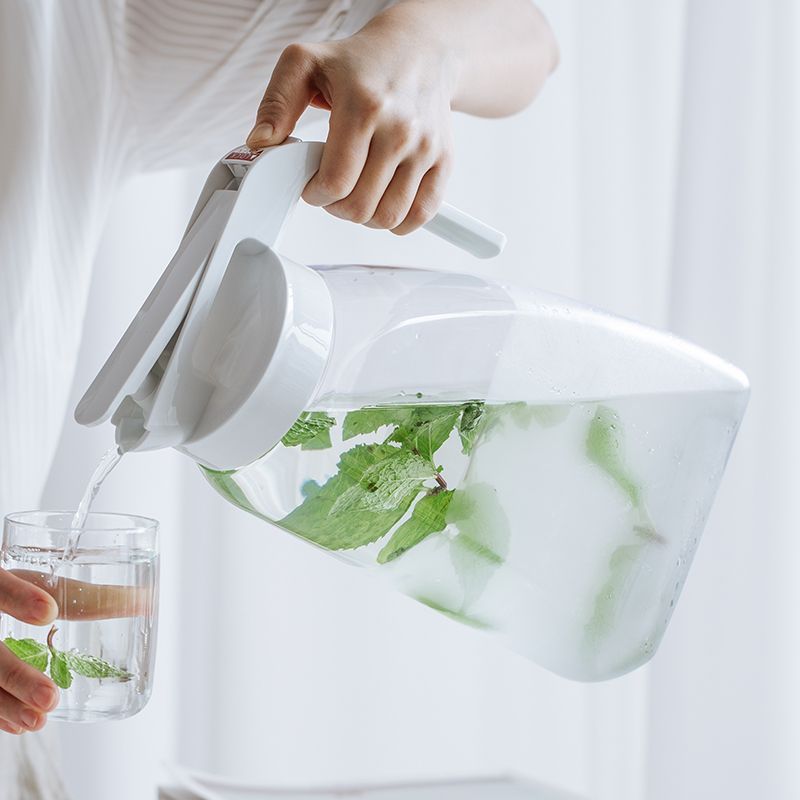 日本asvel冷水ポット家庭用大容量ジュース飲料バレル耐高温冷蔵庫密封泡茶冷水カップ|undefined