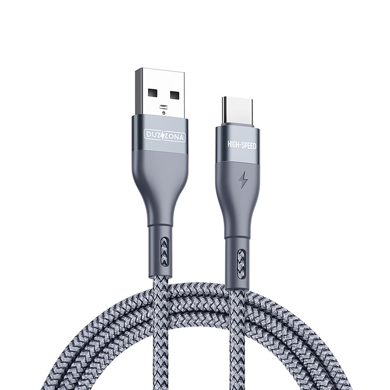 Adecuado para Samsung Huawei Ttype-C cable de datos 1 m 2 M nylon trenzado USB hogar cable de carga de fábrica al por mayor