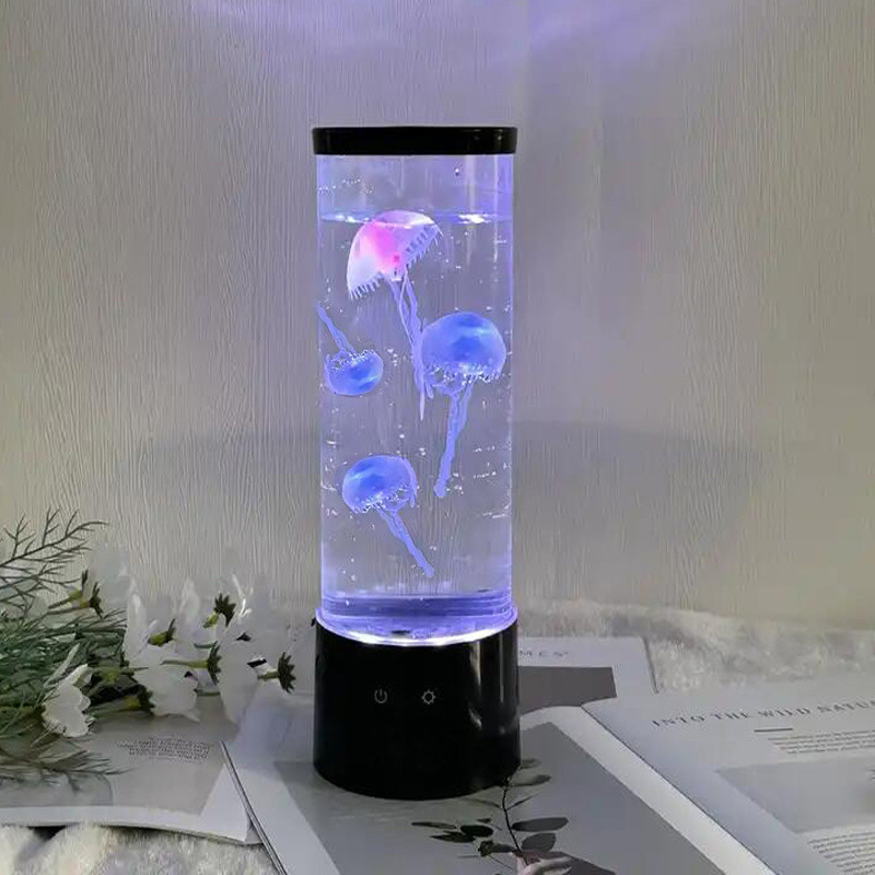Fish tank lamp simulation plastic jellyfish lamp aquarium night light LED lamp jellyfish colorful light mood lamp living room decoration Fish tank lamp simulation plastic jellyfish lamp aquarium night light LED lamp jellyfish colorful light mood lamp living room decoration