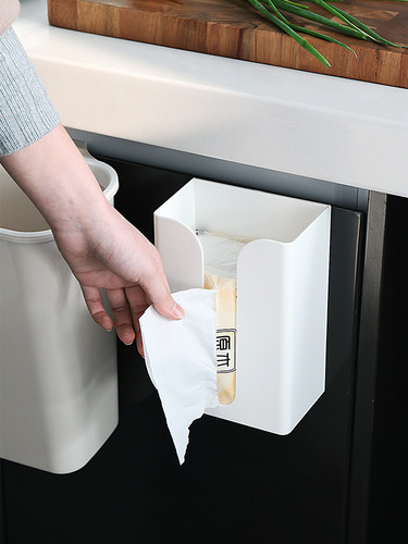 Hole-free paper towel holder creative kitchen living room wall-mounted tissue box bathroom toilet bathroom paper holder tissue dispenser