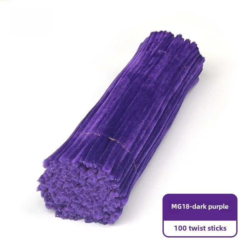 Encrypted twist rods (MaoGun) DIY craft pipe cleaners, ultra‑dense, multi‑color sets (about 100 pcs)