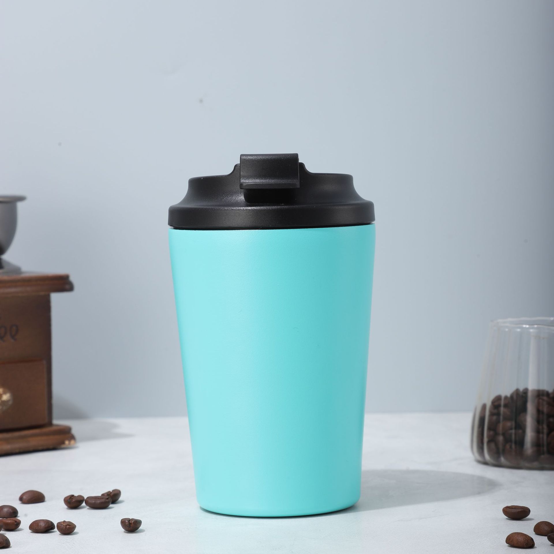 Cross-border ins de alto valor de visualización taza de acompañamiento de estilo japonés 304 taza de acero inoxidable taza de café simple taza de agua taza