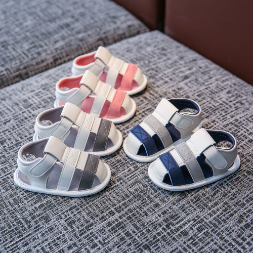 0-1 year old baby shoes, summer sandals, soft-soled toddler shoes, 3-6-12 months old, male and female babies, non-falling newborn shoes