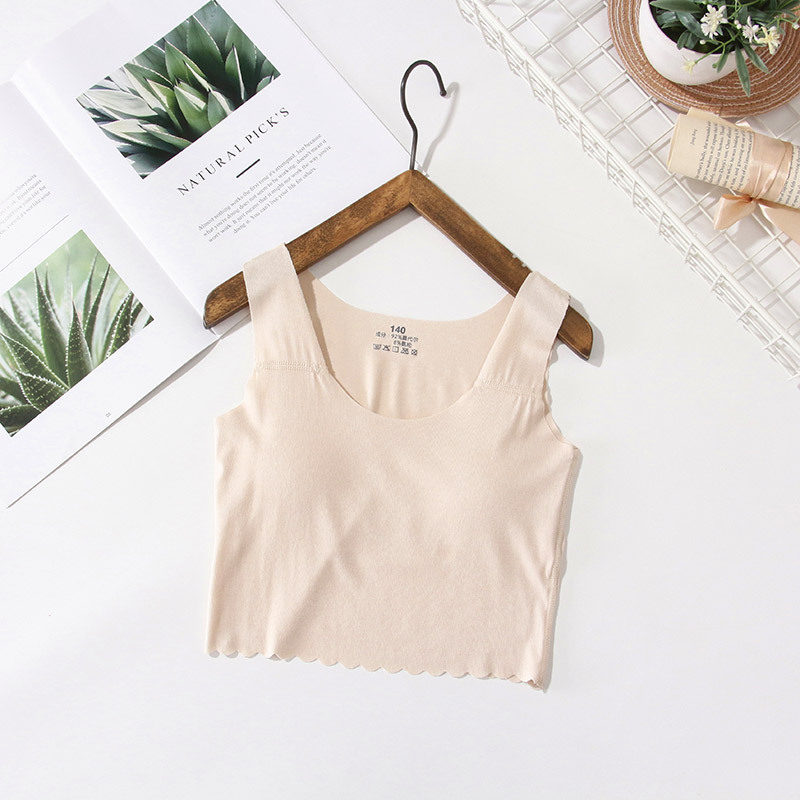 Período de desarrollo de la escuela secundaria Chaleco de niña envuelto en el pecho anti-exposición Chaleco de niña cómodo niña sujetador de desarrollo