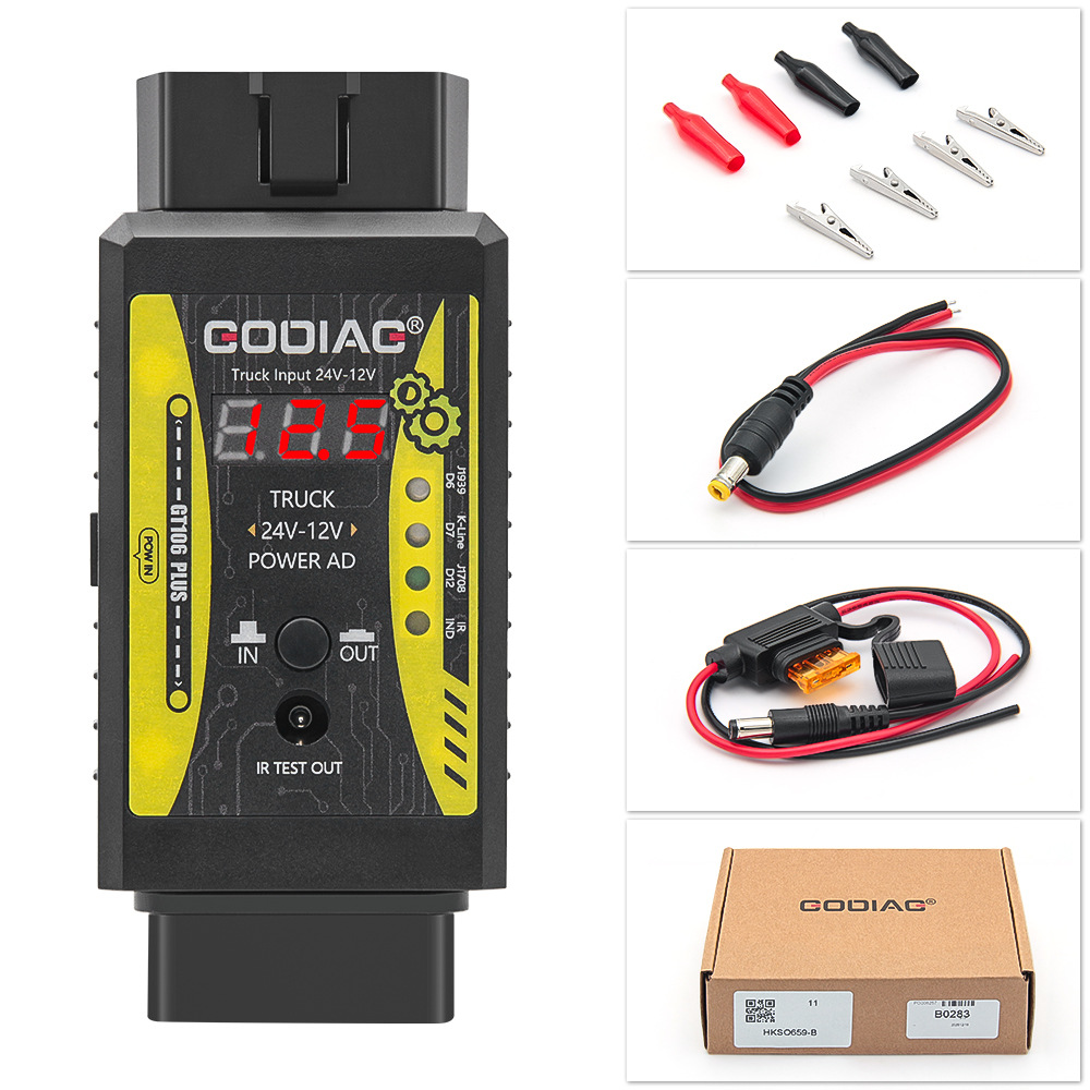 Gt106 Plus 24V to 12V Heavy Duty Truck Adapter Truck Voltage Converter