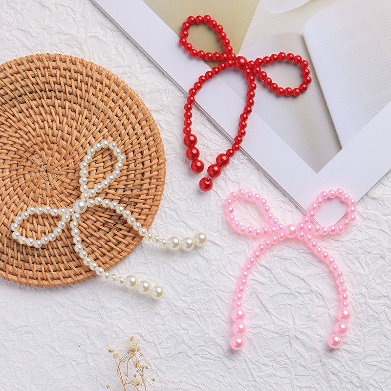 2025 Valentine's Day Cake Decorative Internet-popular Creative Pearl High-end Sense of the romantic atmosphere ornaments simple plug-in card