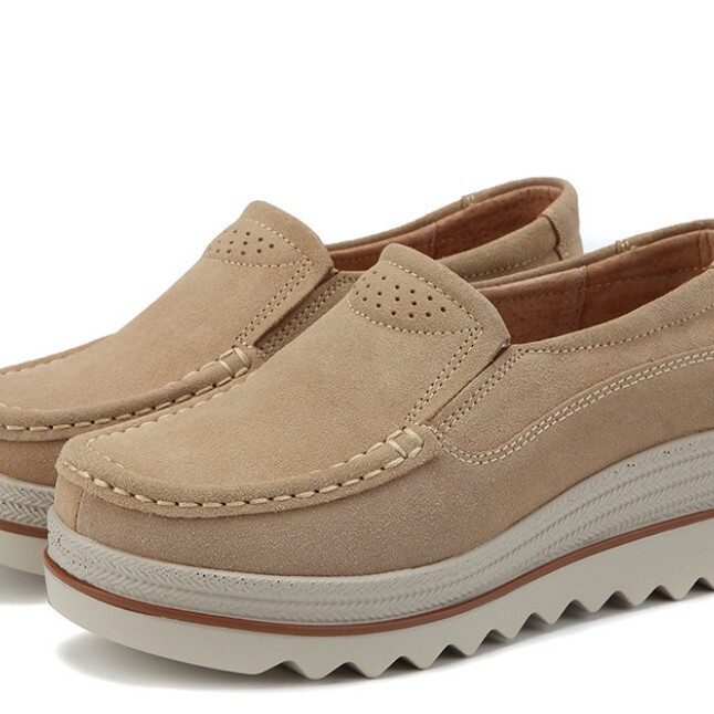 2025 Amazon Cross-Border Foreign Trade Wholesale Women's Shoes Wedge Small Size Single Shoes Women's High Heels Mom's Shoes Autumn Outdoor