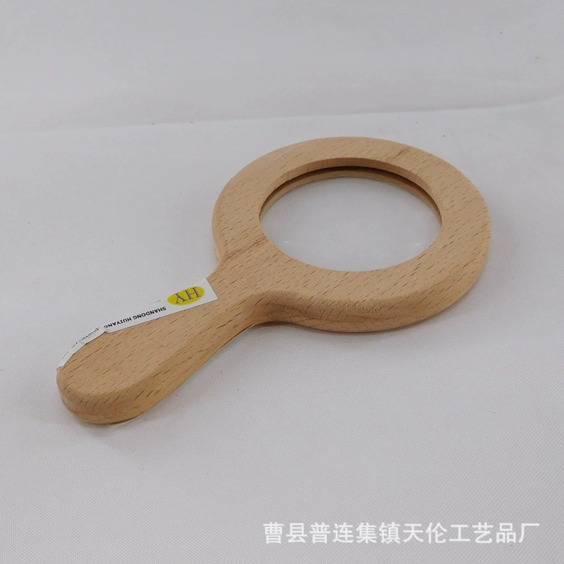 Детская деревянная лупа, Детские Игрушки для раннего образования, креативные уличные игрушки ручной работы, обучающая лупа для детского сада