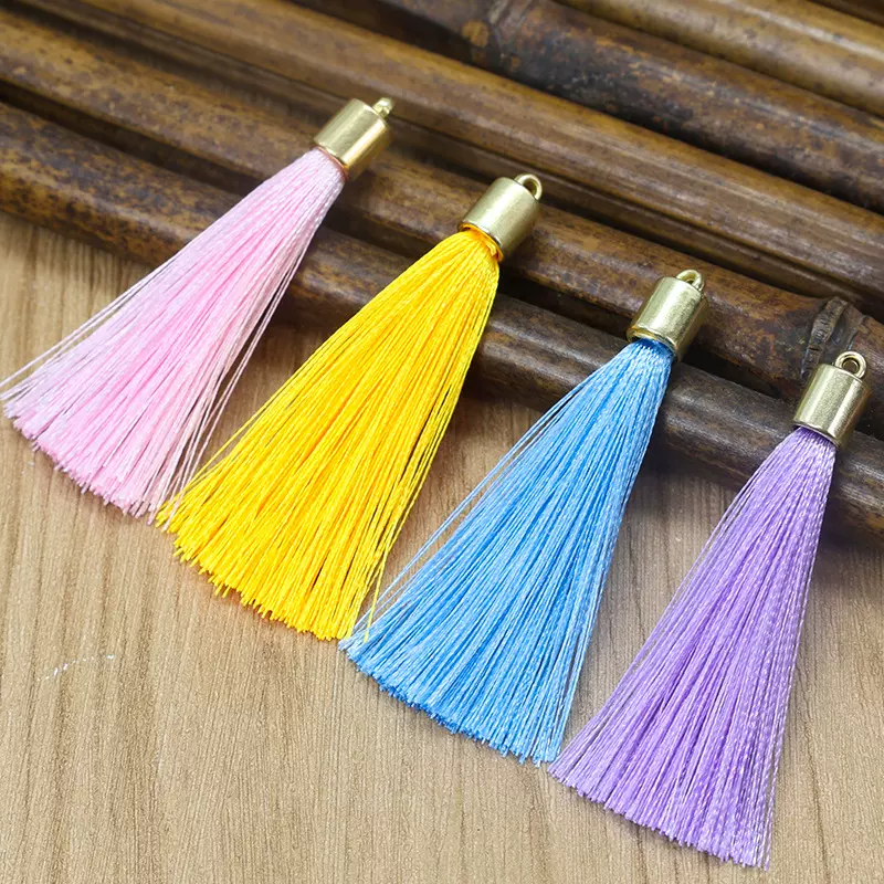 厂家批发小号砝码流苏穗子儿童发饰流苏配件吊坠书签仿金属帽吊穗