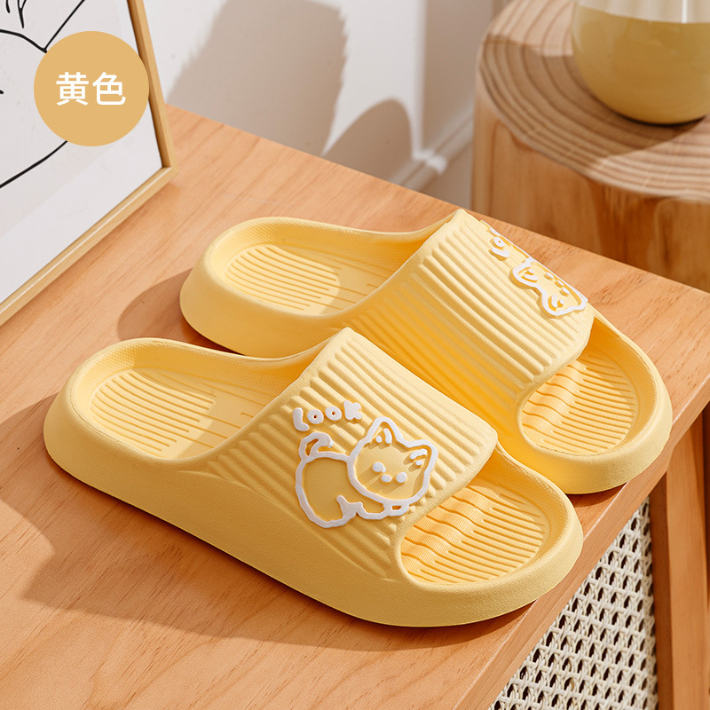 Zapatillas de verano Casa de las mujeres baño simple baño antideslizante ligero zapatillas de baño de interior pareja de hombres