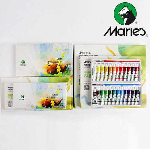 Marley Watercolor Paint Multi-Size Set: 12 Colors, 18 Colors, 24 Colors, 36 Colors Watercolor Paint