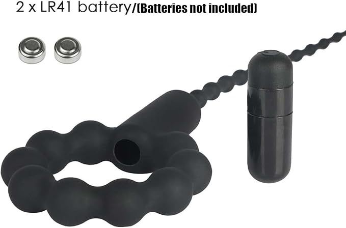 Silicone Urethral Insert Stick with 10 Vibration Modes, Button Control, 260mm — detail image 4