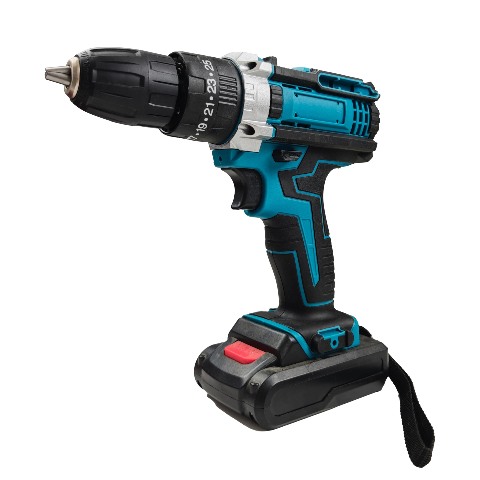 Batería de litio Taladro recargable Taladro eléctrico de litio de alta potencia Destornillador eléctrico multifuncional Taladro de pistola Juego de herramientas de batería Comercio exterior