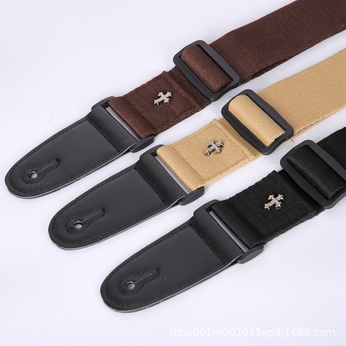Cross-border product guitar strap folk acoustic guitar electric guitar electric bass cotton guitar strap ukulele strap