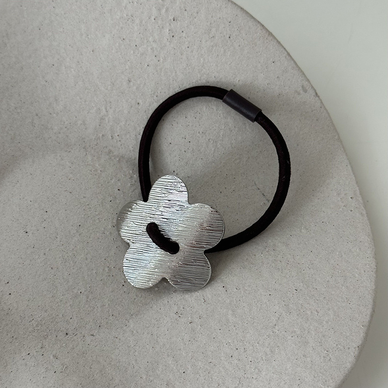 Luxe haarband met metalen bloem voor dames_voghion.com