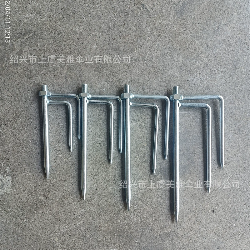 Чжэцзян Завод оптовой оцинкованный рыболовный зонтик заземляющий Зонт рыболовный Зонт фиксированный заземляющий Зонт заглушка универсальные аксессуары для рыболовных снастей зонтик вилка