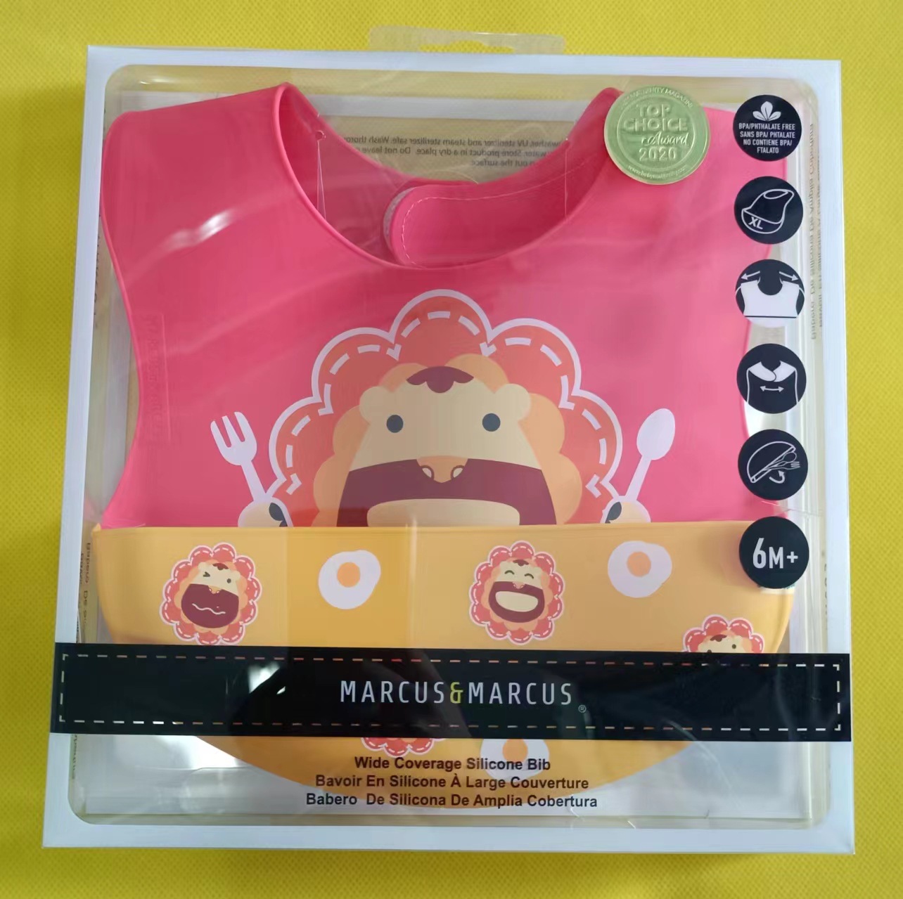 새로운 스타일의 실리콘 턱받이 레드