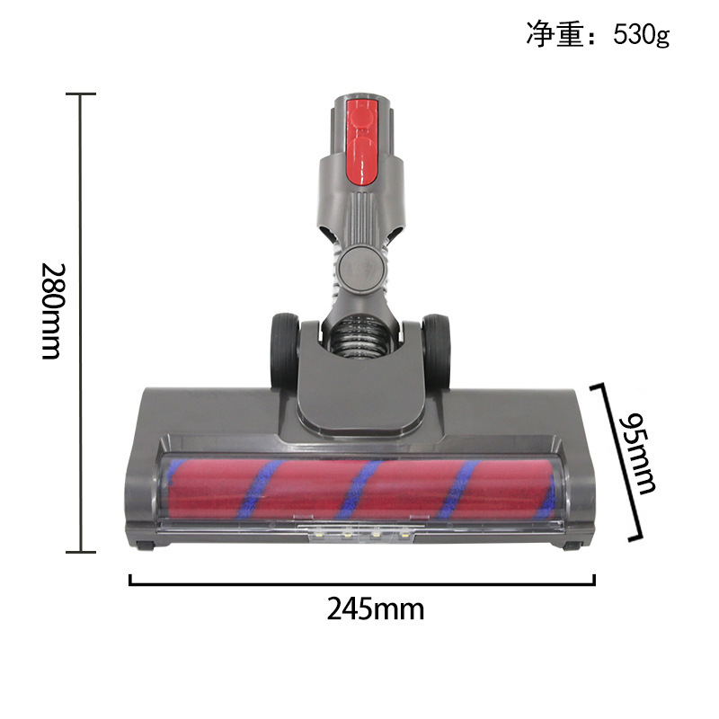 Nuevo producto adecuado para Dyson aspiradora cepillo eléctrico de piso suave cepillo de rodillo de terciopelo cepillo de piso V7V8V10V11 accesorios de cabeza de succión