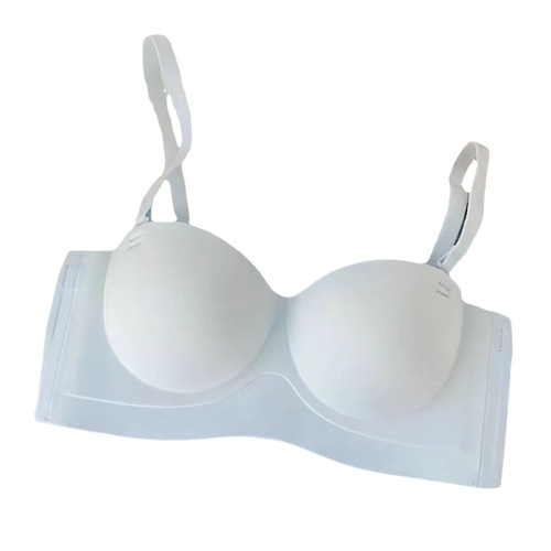 Strapless underwear for women, non-slip, small breasts, no empty cup, push-up, traceless, summer thin, extra-large bra, bra