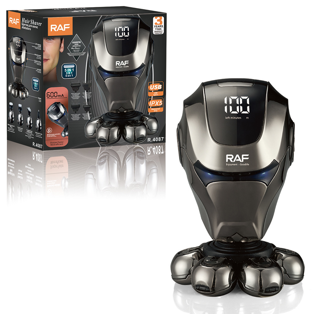 RAF máquina de afeitar eléctrica multifuncional transfronteriza para hombre, afeitadora eléctrica, afeitadora, afeitadora, máquina de afeitar