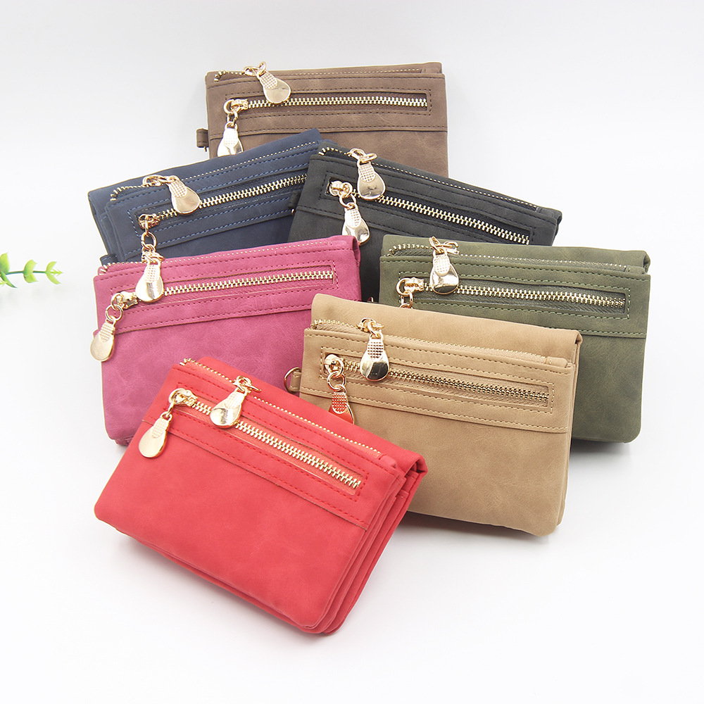 Women's Solid Color Pu Leather Zipper Wallets display picture 1