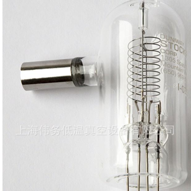 Duniway I-075-K Uncoated Glass Ion Gauge Tube, Iridium Filam