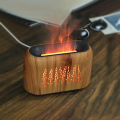 3D Flame Aroma Diffuser 150ml Wheat Hollow USB Colorful Mini Flame USB Humidifier Cross-border Wholesale