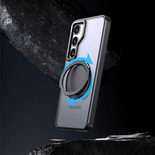 Подходит для Samsung S24Ultra чехол для мобильного телефона с подставкой Magsafe, магнитная вращающаяся подставка S24Plus, новый защитный чехол