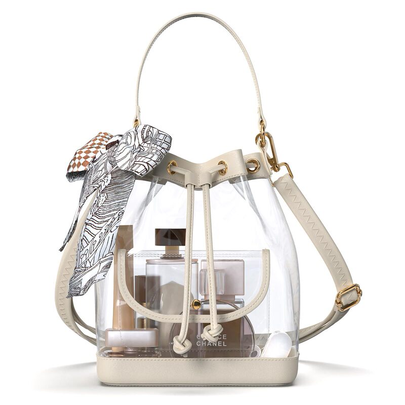 Concert Transparent Bucket Bag for Women 2025 Trendy Fashion Crossbody Bucket Bag High-End Versatile Shoulder Bag Wholesale